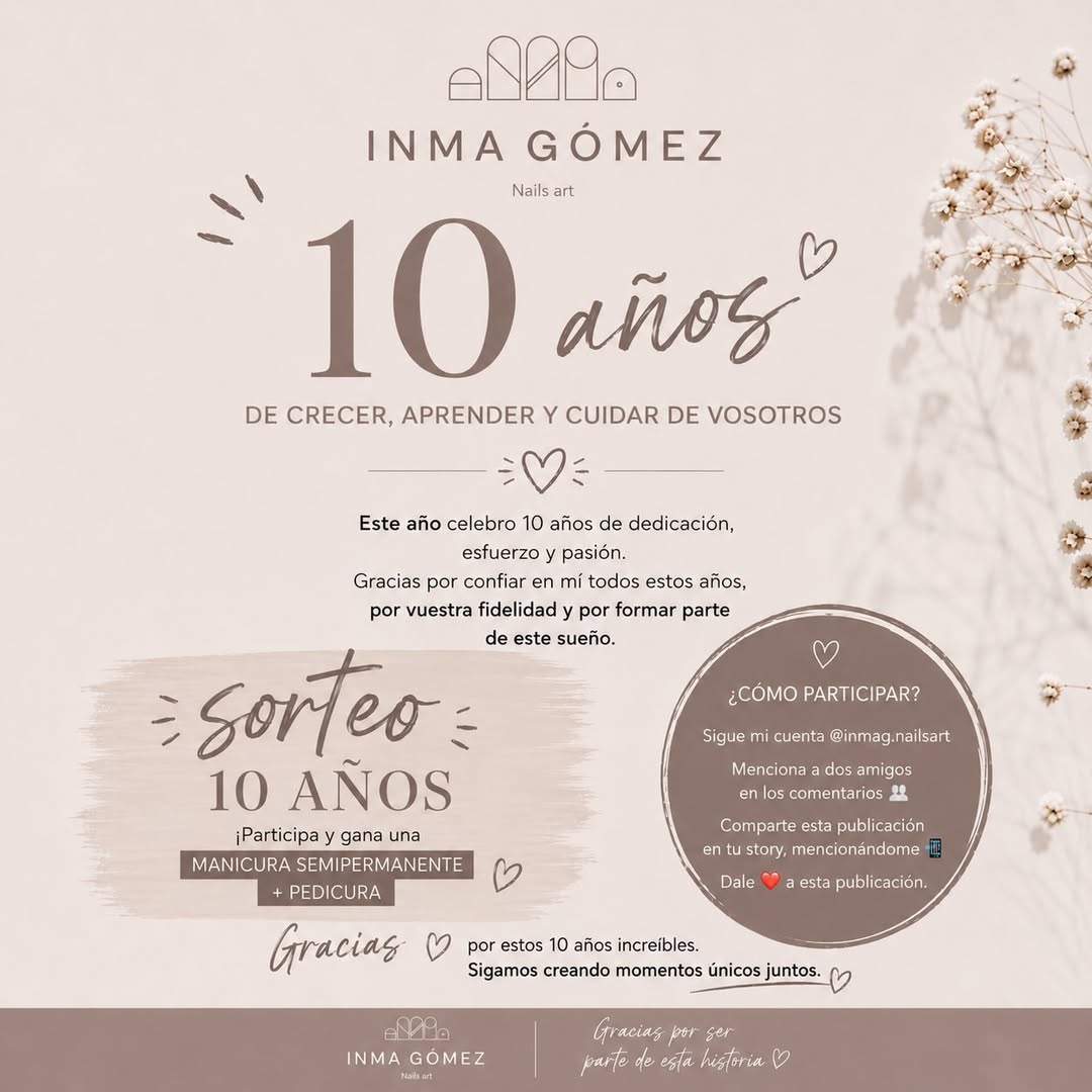Imagen de ✨ SORTEO 10 AÑOS ✨

Este año es muy especial para mí�