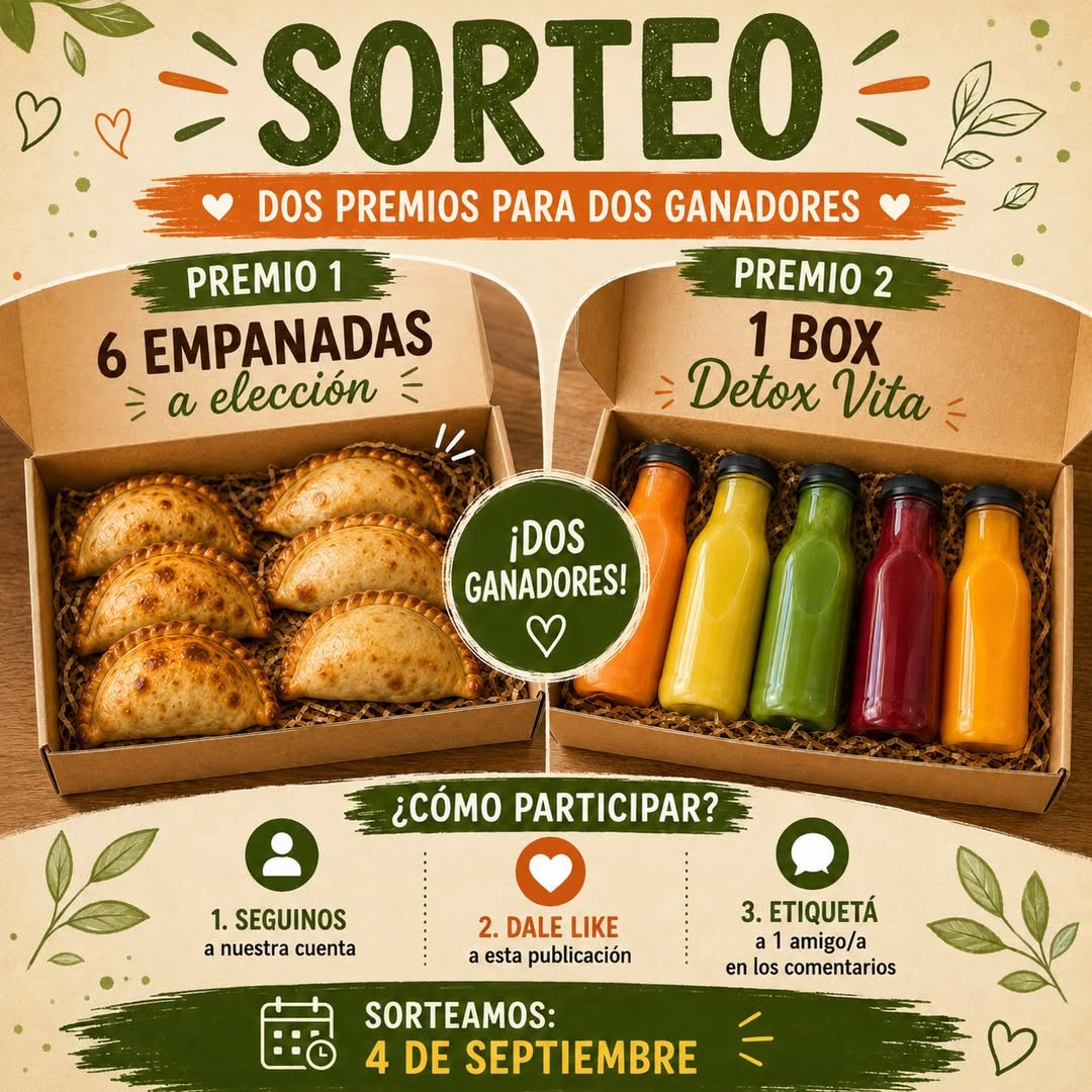 Imagen de 🎉 ¡SORTEO PASTANOVA + DETOX VITA! 🎉

Queremos premiar