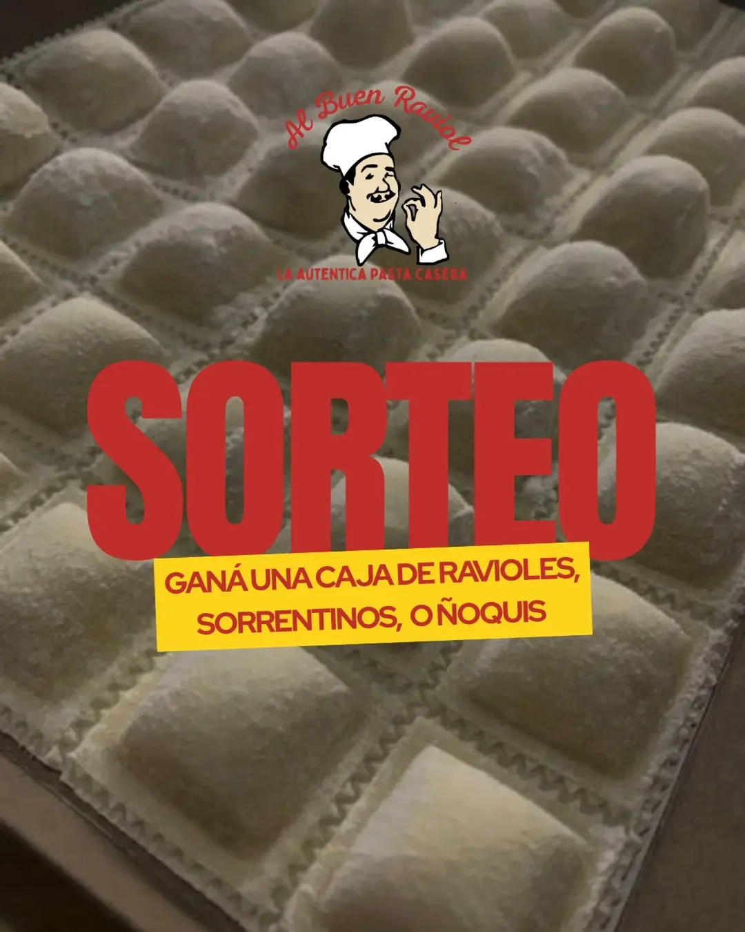 Imagen de 🚨🍝 ¡SORTEO EXPRESS DE AL BUEN RAVIOL! 🍝🚨

¡Ten