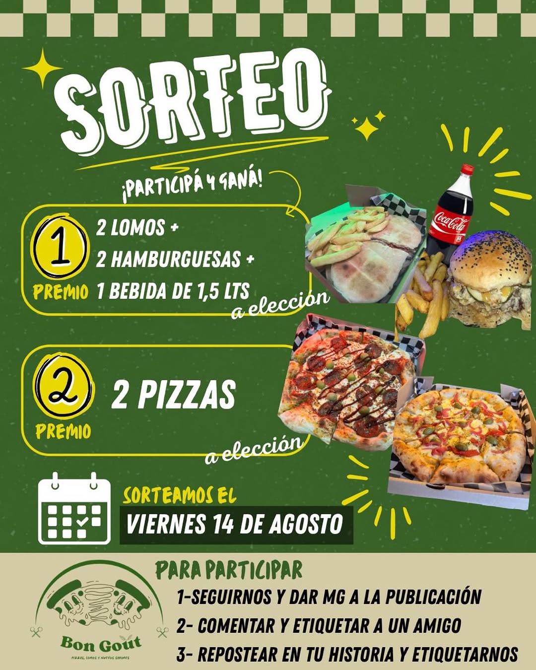 Imagen de 🔥 ¡SORTEO BON GOÛT! 🔥

Porque comer rico también pu