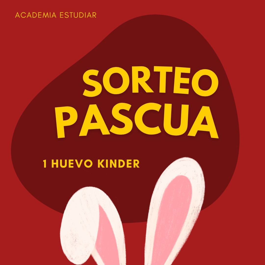 Imagen de 🐣✨ ¡SORTEO DE PASCUAS! ✨🐣
En Estudiar queremos ce