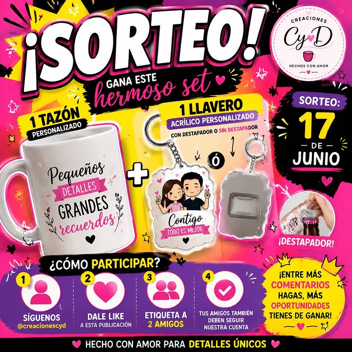 Imagen de 🎉✨ ¡SORTEO CREACIONES CyD! ✨🎉

Queremos agradecer