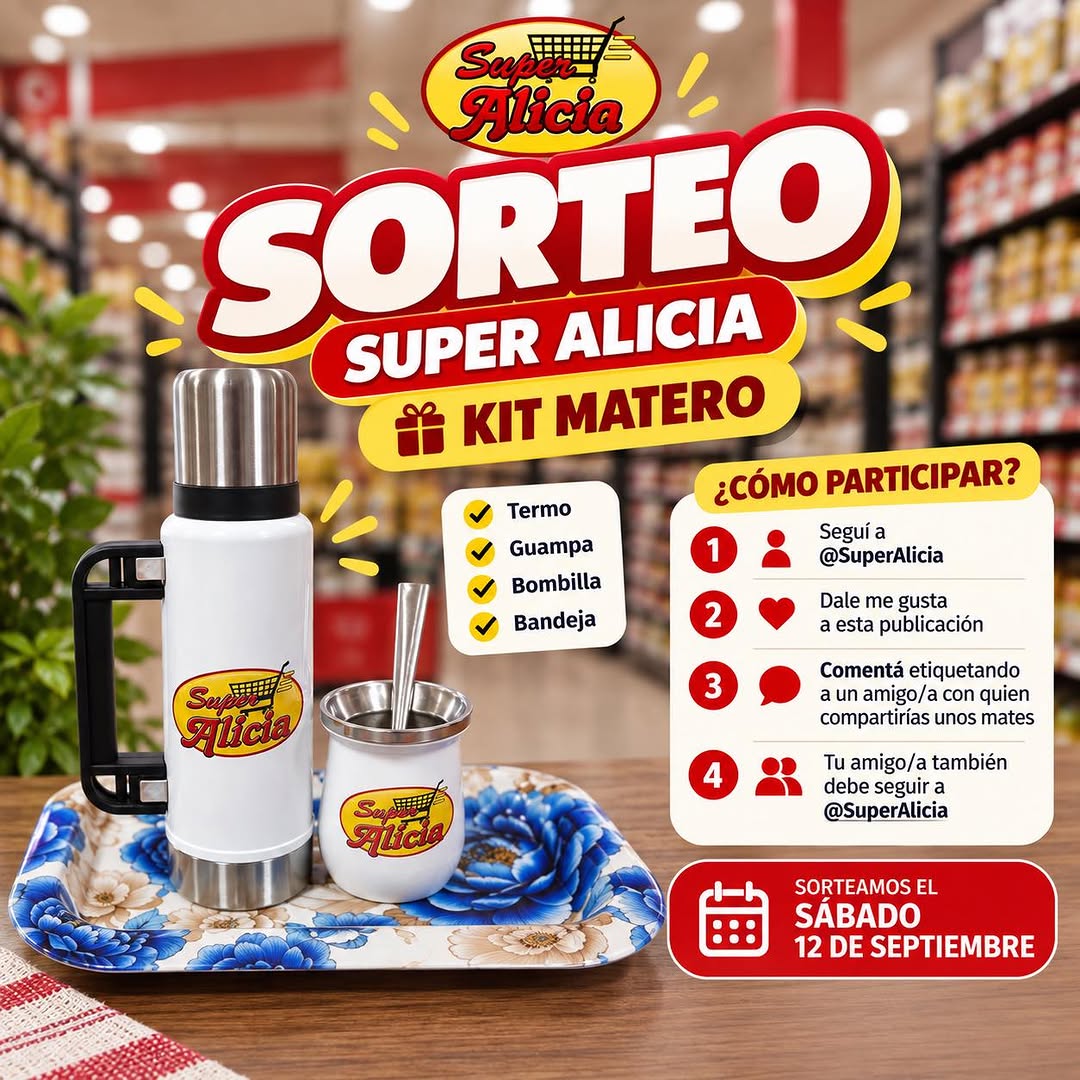 Imagen de ¡SORTEO SUPER ALICIA! 

Porque un mate siempre se disfruta 