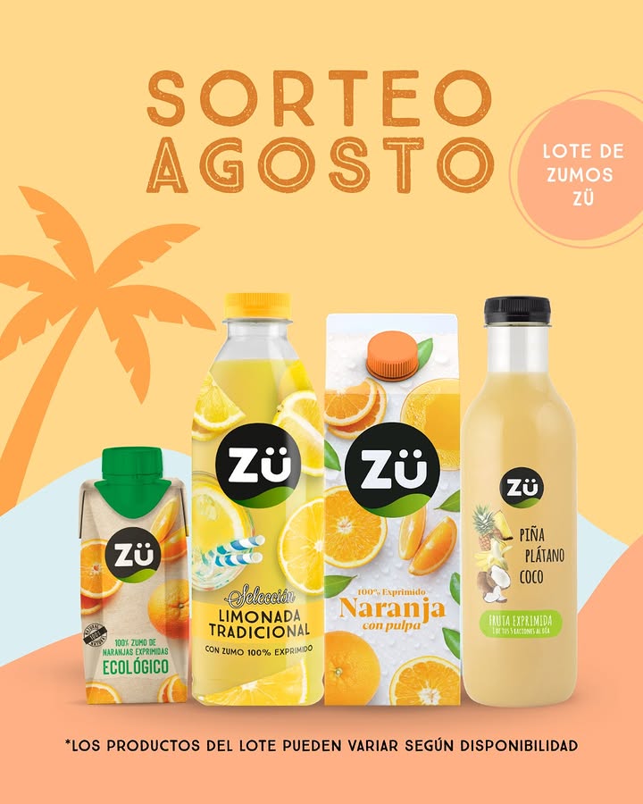 Imagen de 🎉 ¡SORTEO DE AGOSTO CON ZÜ! 🎉

¿Te gustaría ganar 