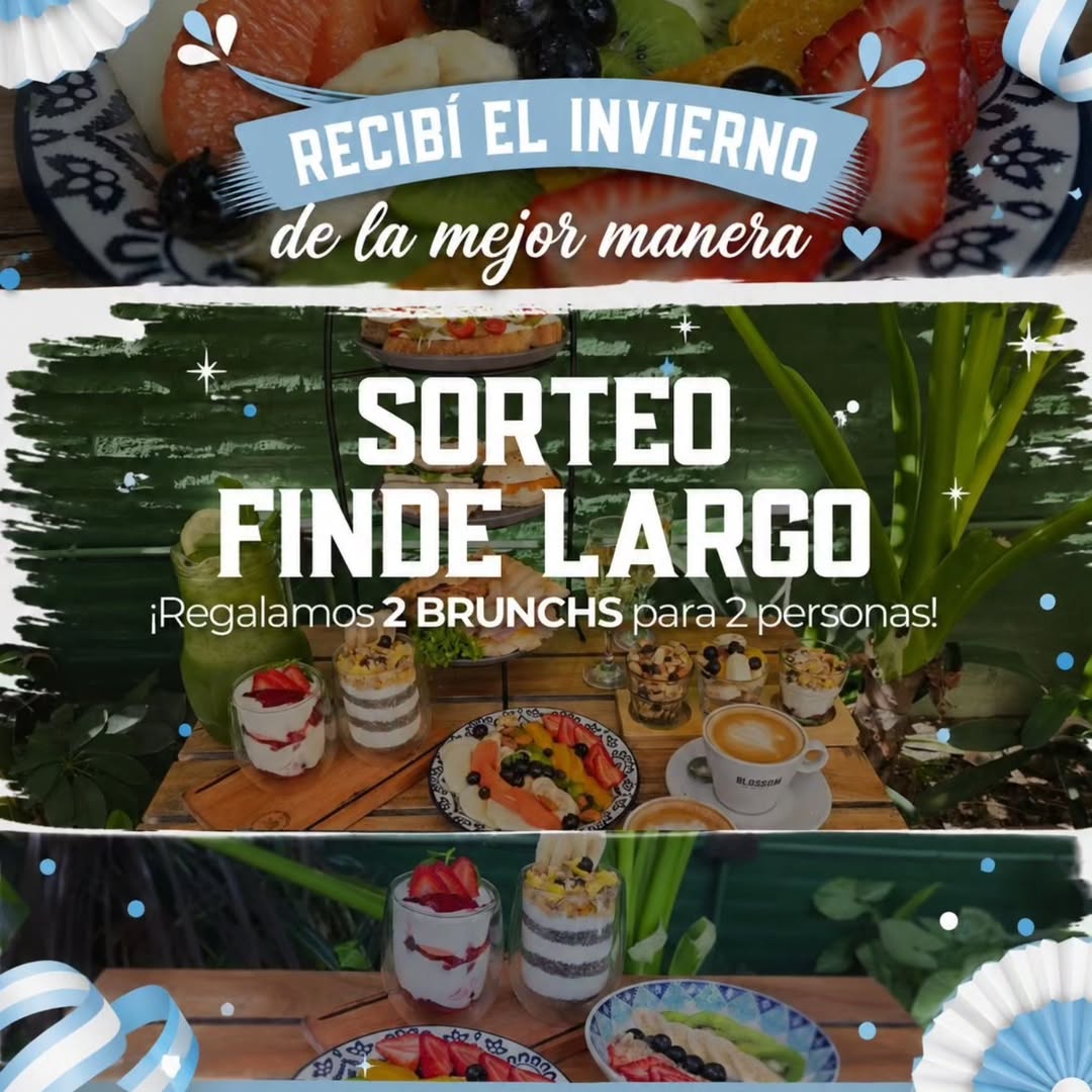 Imagen de ​☕ ¡SORTEO FINDE LARGO EN BLOSSOM! 🥐
​Se viene el 