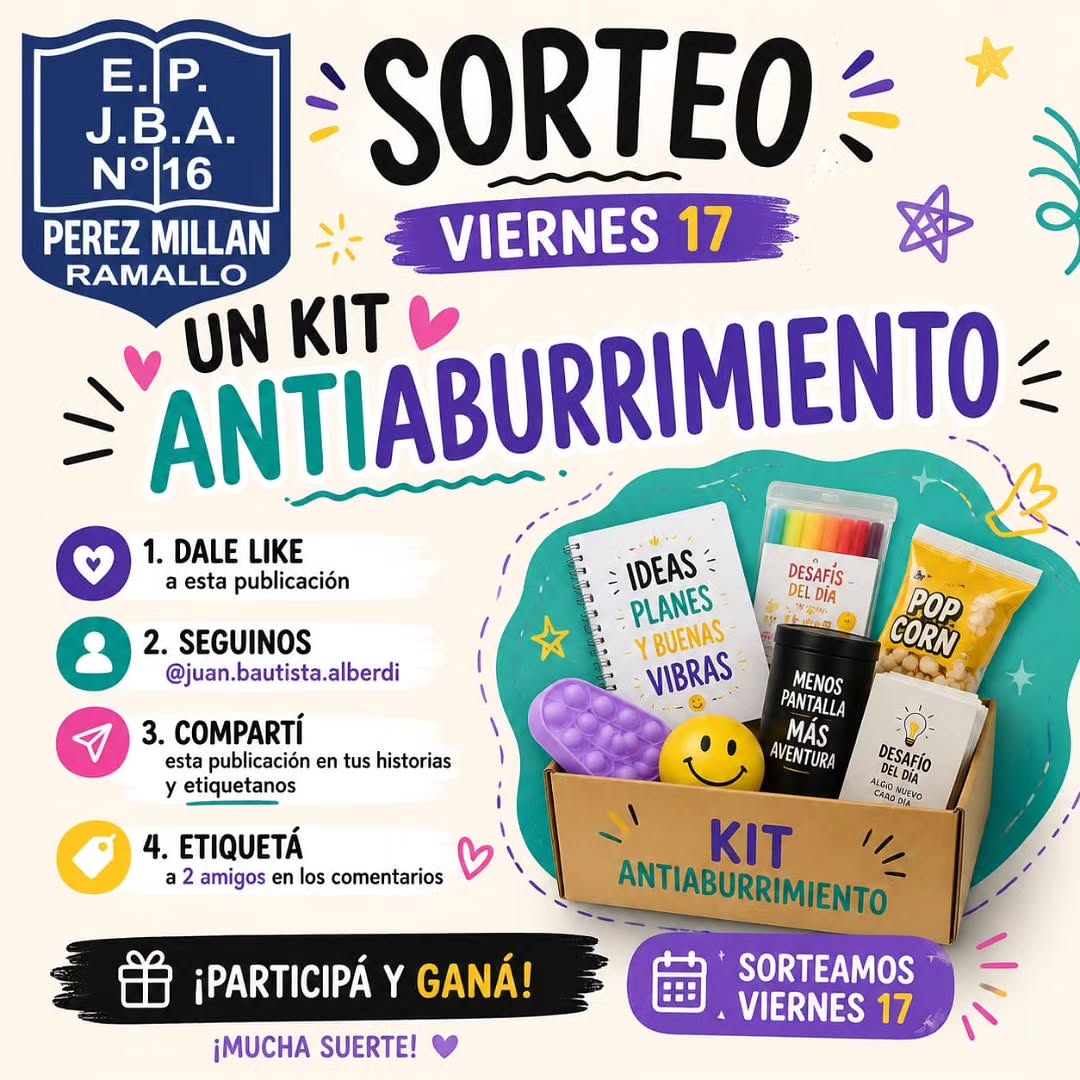 Imagen de 🎉 ¡SORTEO! ¡Ganá un Kit Antiaburrimiento! 🎁✨
¿Qu