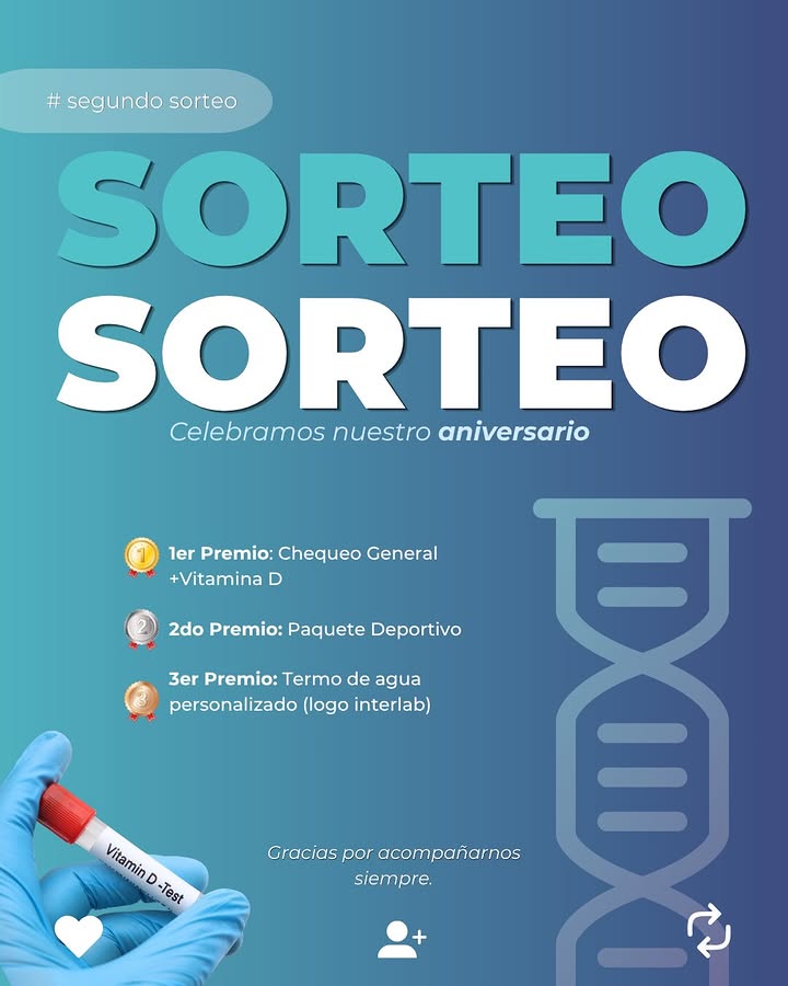 Imagen de 🎉 ¡ARRANCA EL SEGUNDO SORTEO DE INTERLAB! 🎉

¿No gan