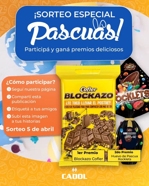 Imagen de 🐣🍫 ¡SORTEO DE PASCUAS!

Esta Semana Santa viene con p
