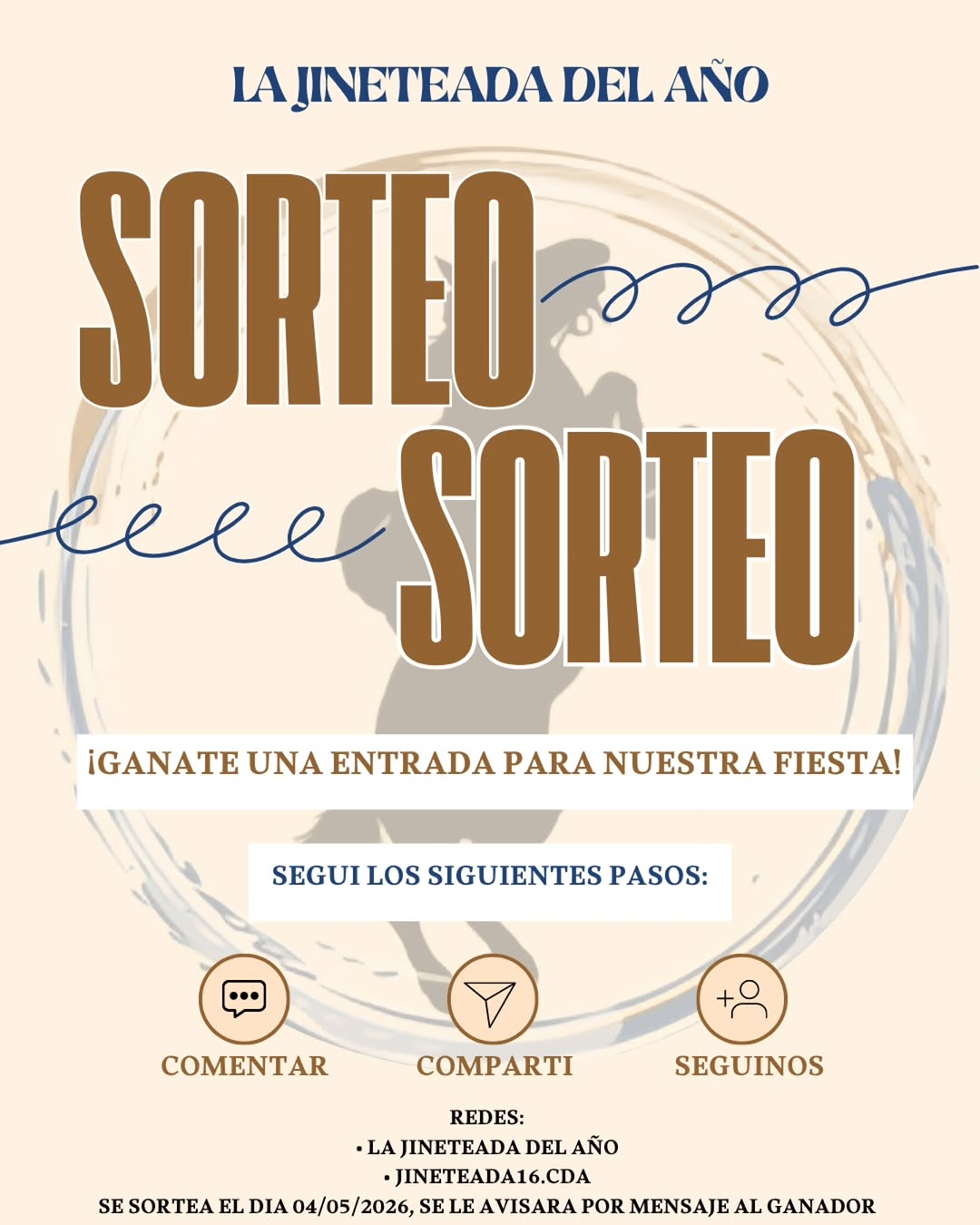 Imagen de Llego el primer SORTEO!!!
sorteamos 1 entrada para el Doming