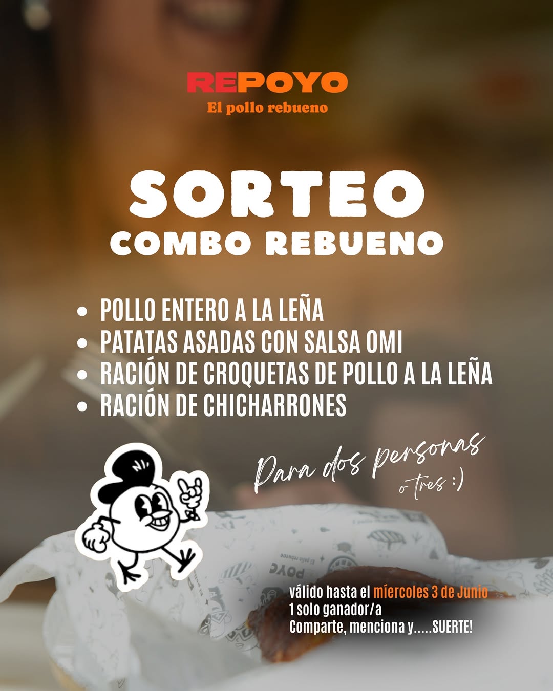 Imagen de SORTEO REBUENO 🔥🍗
En juego nuestro SORTEO COMBO REBUEN
