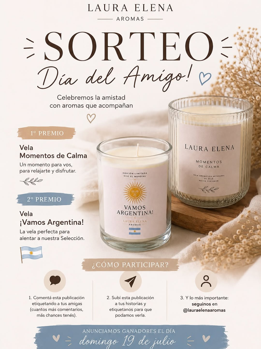 Imagen de 🎉 ¡SORTEO DÍA DEL AMIGO! 🤍✨

Porque las mejores am