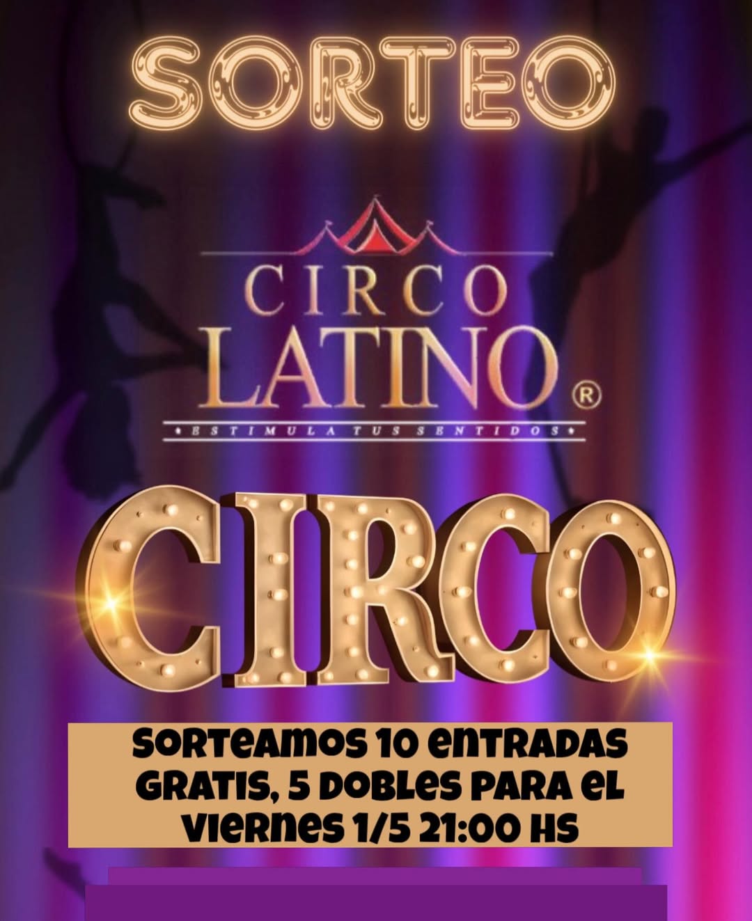 Imagen de Atención crespo Sorteamos 10 entradas , 5 dobles  totalment