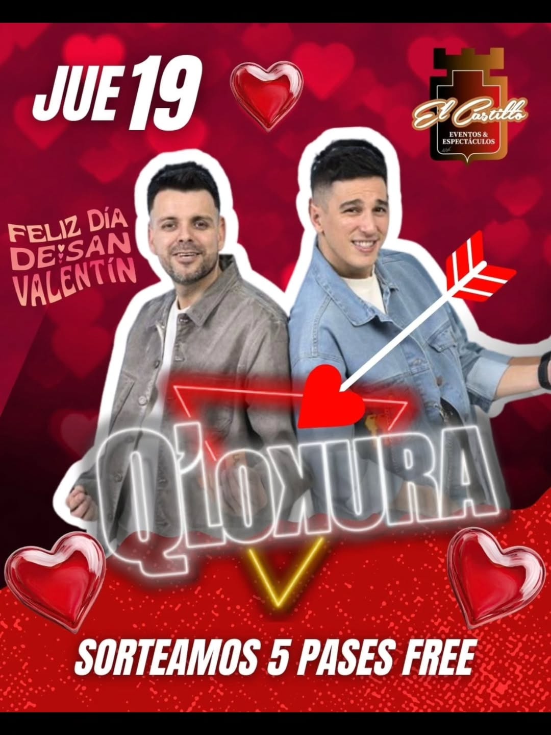 Imagen de ¡¡¡🩷Celebramos el amor 🩷!!! 
Sorteamos 5 pases free