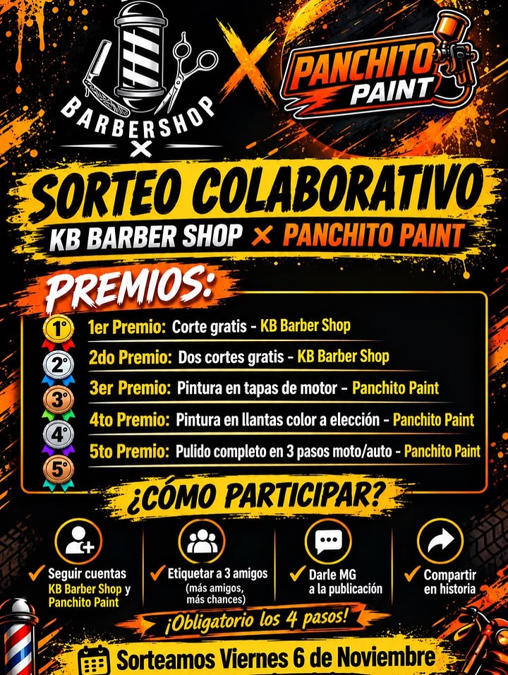 Imagen de Gran sorteo emprendedor !!! 

Con @kbbarber.shop vamos a est