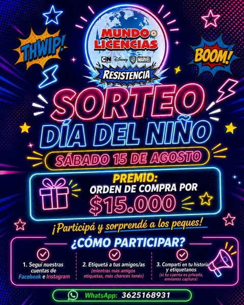 Imagen de 🎉 ¡SORTEO DÍA DEL NIÑO en Mundo Licencias Resistencia!