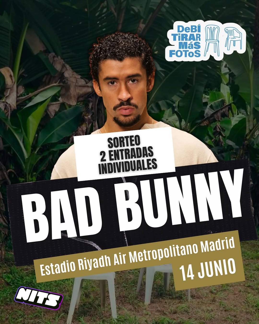 Imagen de 🚨 SORTEO BAD BUNNY 🚨
Regalamos 2 entradas individuales