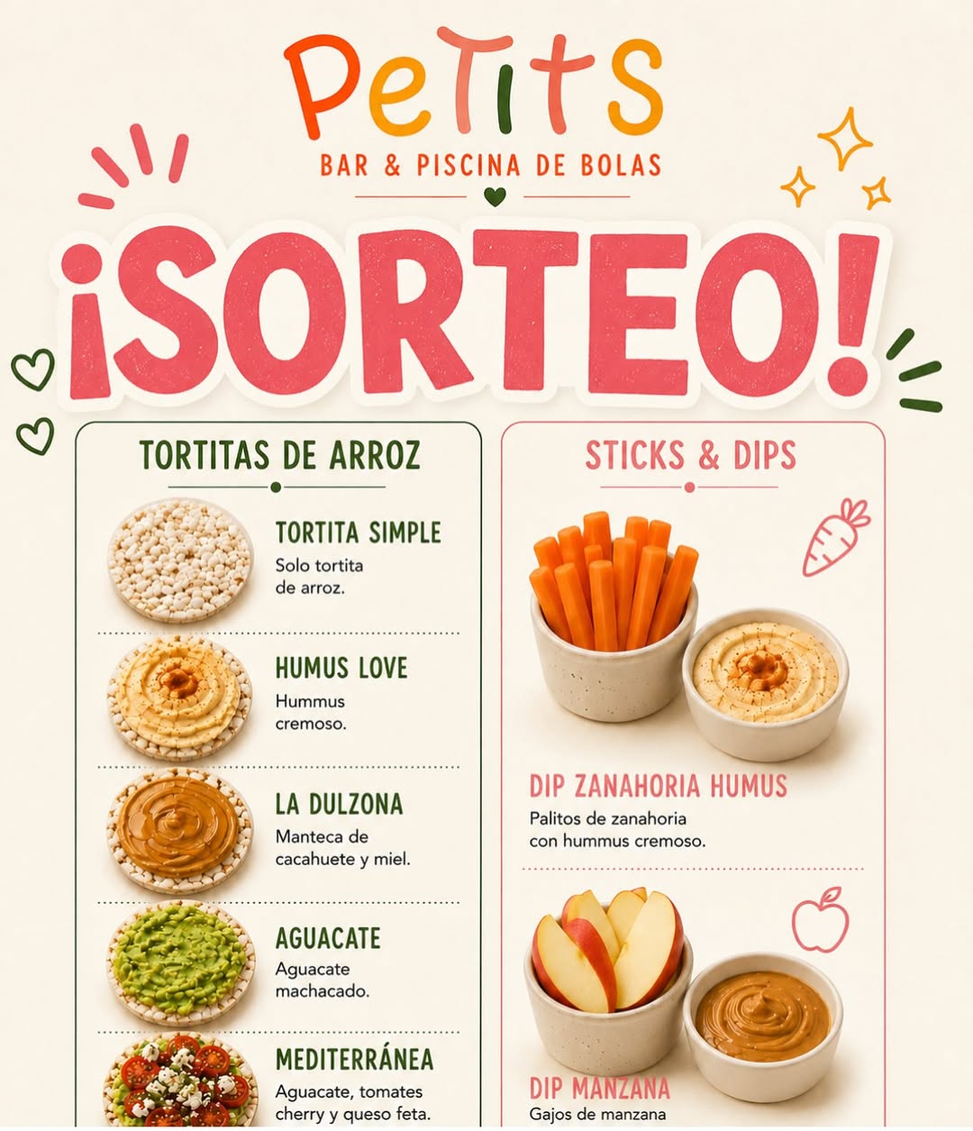 Imagen de SORTEO EN PETITS!
 Ya no hay excusa! ha llegado el snack per