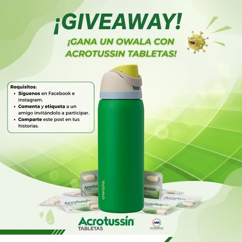 Imagen de ¡GIVEAWAY! Participa y gana con Acrotussin Tabletas un espe