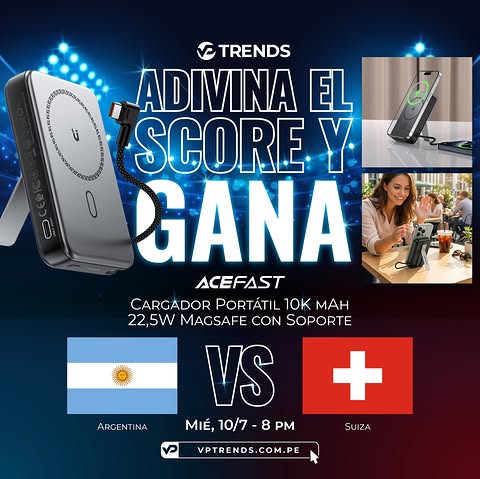 Imagen de ⚡ ¡ADIVINA EL MARCADOR Y GÁNATE UN POWERBANK! ⚡ 🇦�