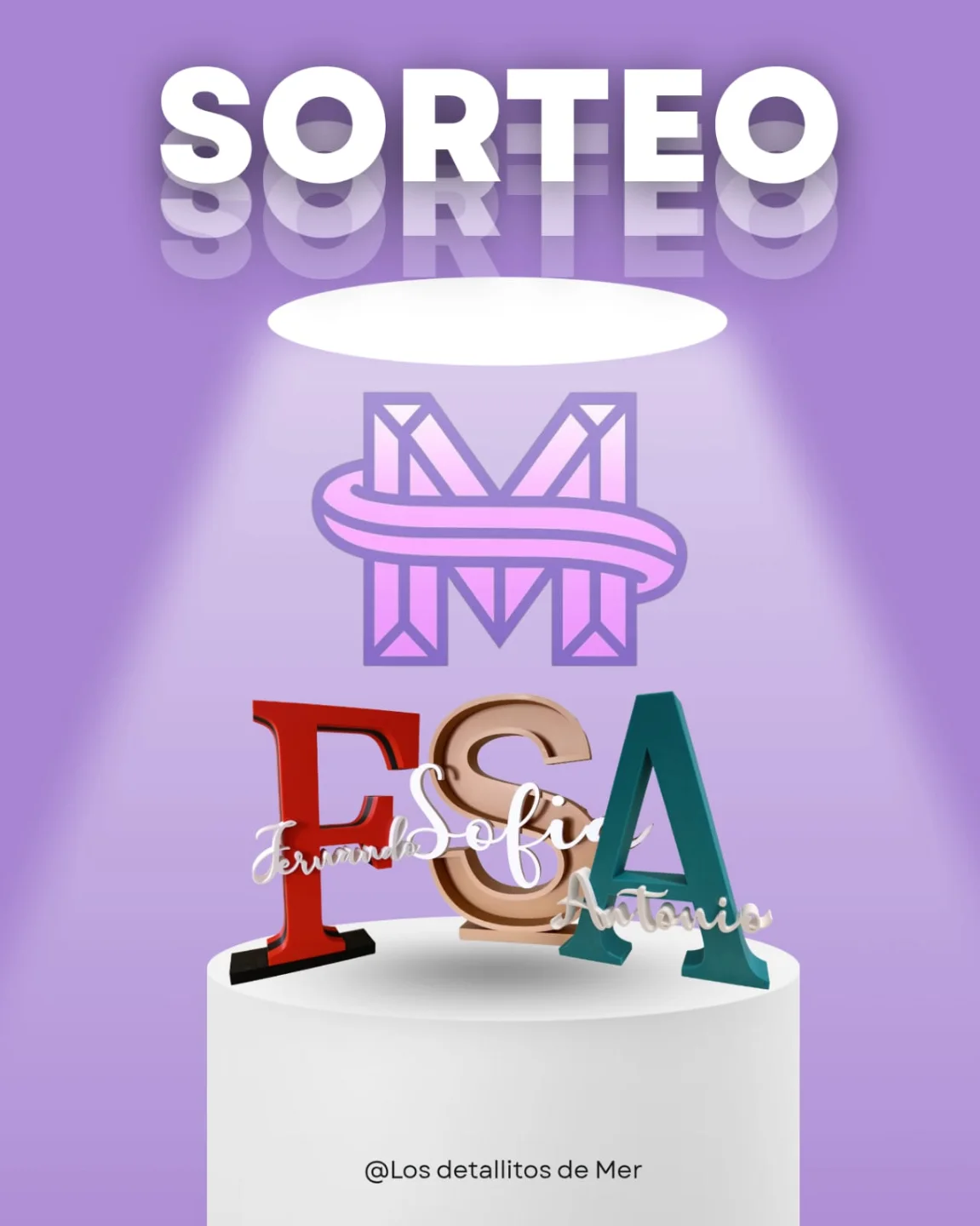 Imagen de ​✨ ¡SORTEO! Gana tu Inicial 3D Personalizada ✨

​¿