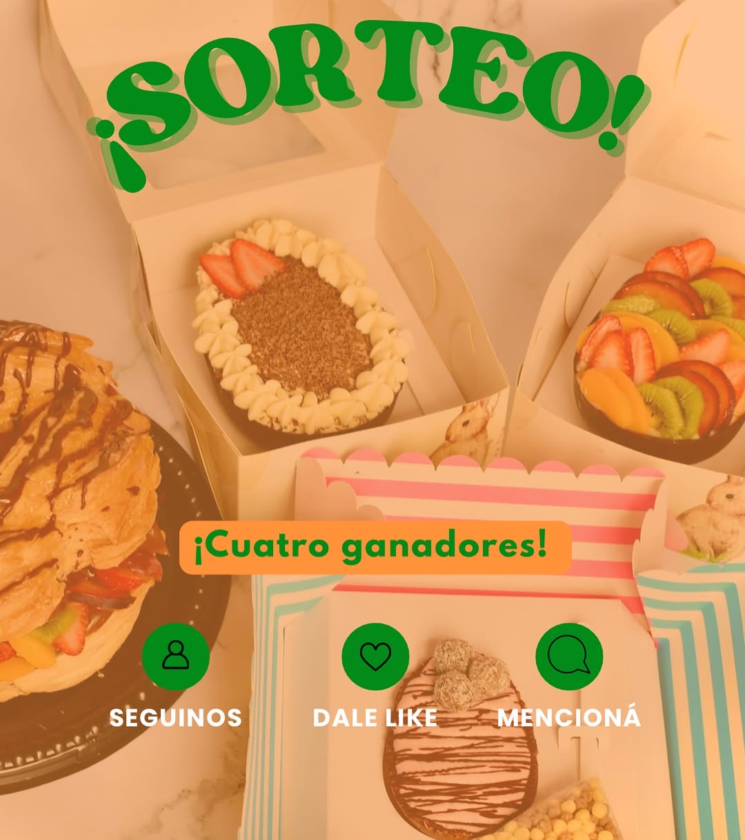 Imagen de Sorteo de Pascuas!
4 GANADORES
1️⃣Rosca Fruteando
2️�