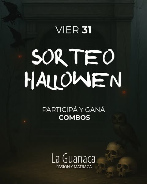 Imagen de 🕷️ SORTEO HALLOWEEN 🎃
Este finde La Guanaca se pone 