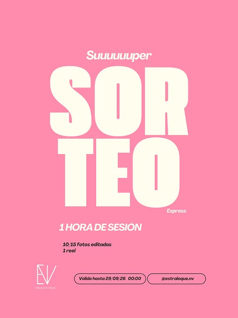 Imagen de 📸 ¡SORTEO DE SESIÓN DE FOTOS PROFESIONAL! 📸

¿Quier