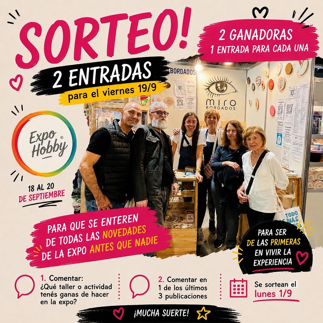 Imagen de 🎟️ SEGUIMOS REGALANDO ENTRADAS PARA EXPO HOBBY 🎟️

