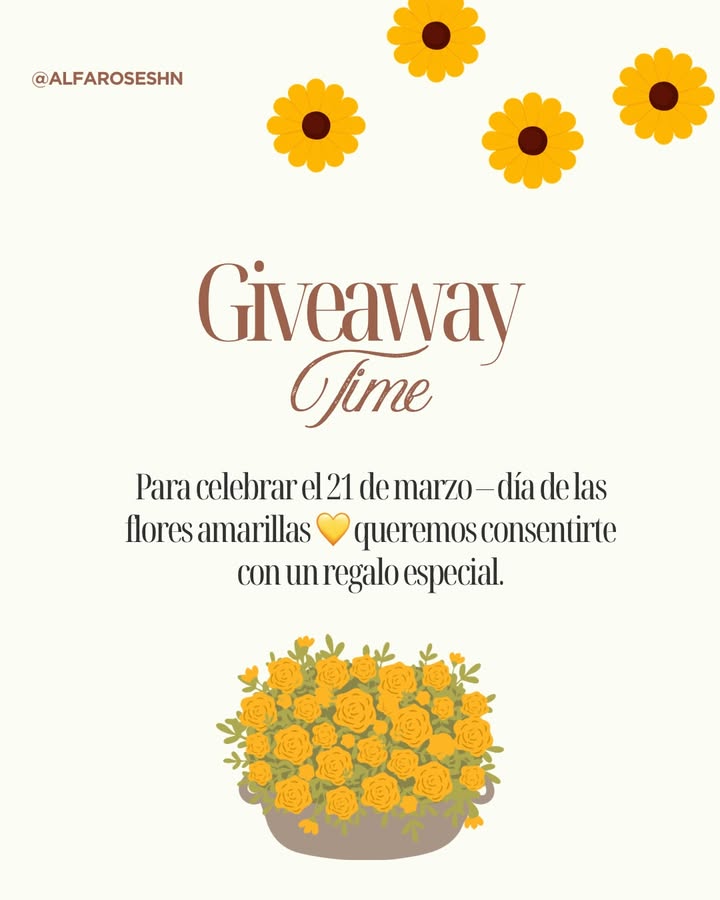 Imagen de 🌼 GIVEAWAY TIME 🌼

¡Celebremos el 21 de marzo – Dí