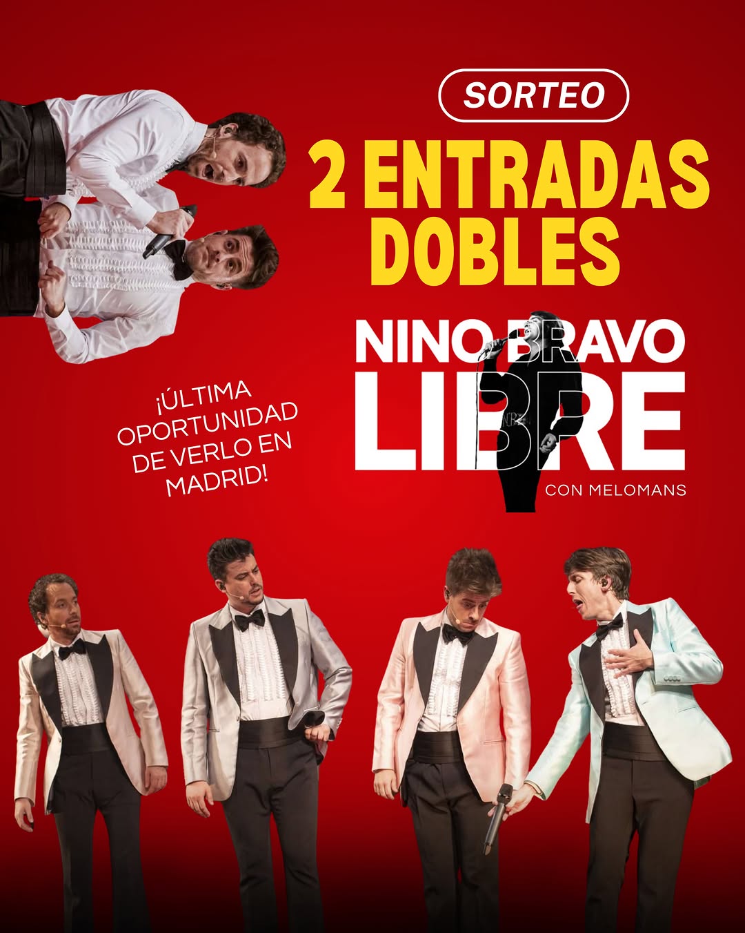 Imagen de ¡SORTEAMOS 2 ENTRADAS DOBLES PARA 'NINO BRAVO: LIBRE, EL MU