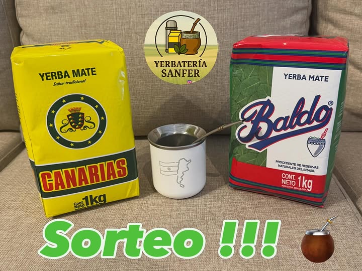 Imagen de Llegó el Sorteo prometido con las dos yerbas más elegidas.