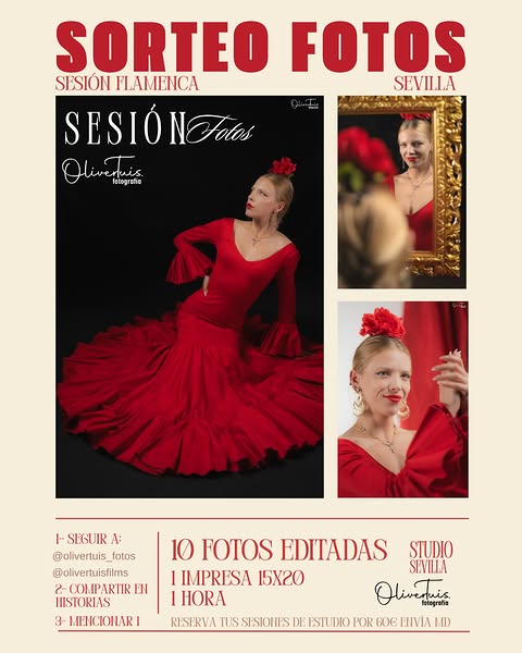 Imagen de 🔥 SORTEO SESIÓN FLAMENCA EN SEVILLA 🔥

¿Te gustaría