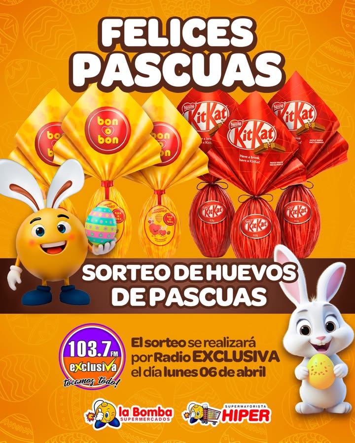 Imagen de 🎉🐣 ¡FELICES PASCUAS CON LA BOMBA! 🐣🎉

¡Se vien