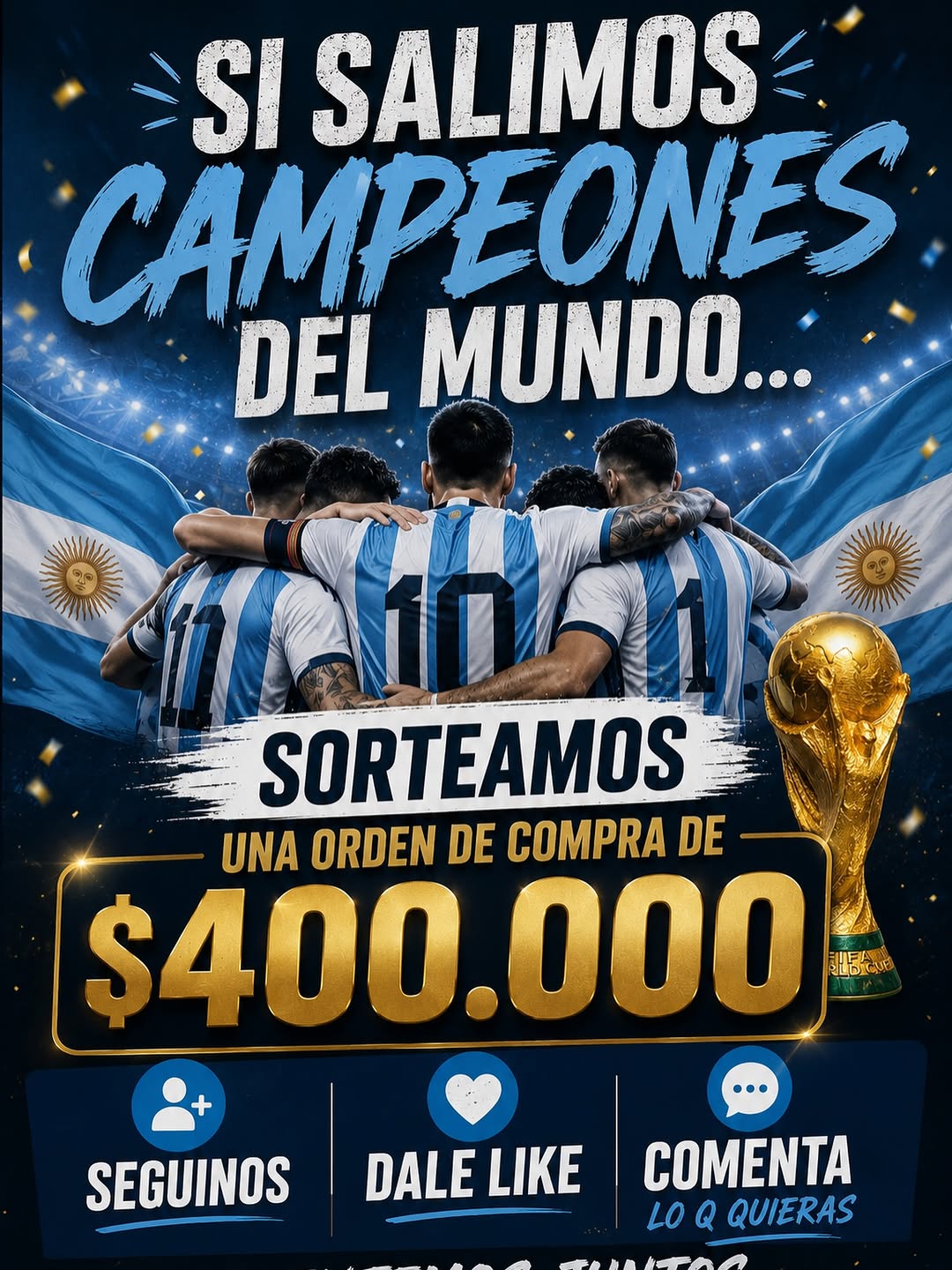 Imagen de ✅ SEGUINOS
✅ DALE LIKE 
✅ COMENTA ALGO 

#sorteo #vira