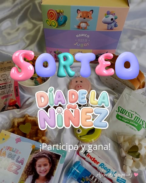 Imagen de ✨🎈 ¡SORTEO DÍA DE LA NIÑEZ! 🎈✨

Porque los más