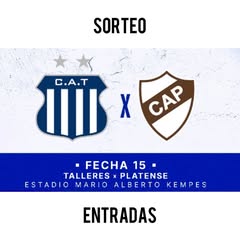 Imagen de Gánate 👇 entradas para ver a #Talleres frente a #Platens