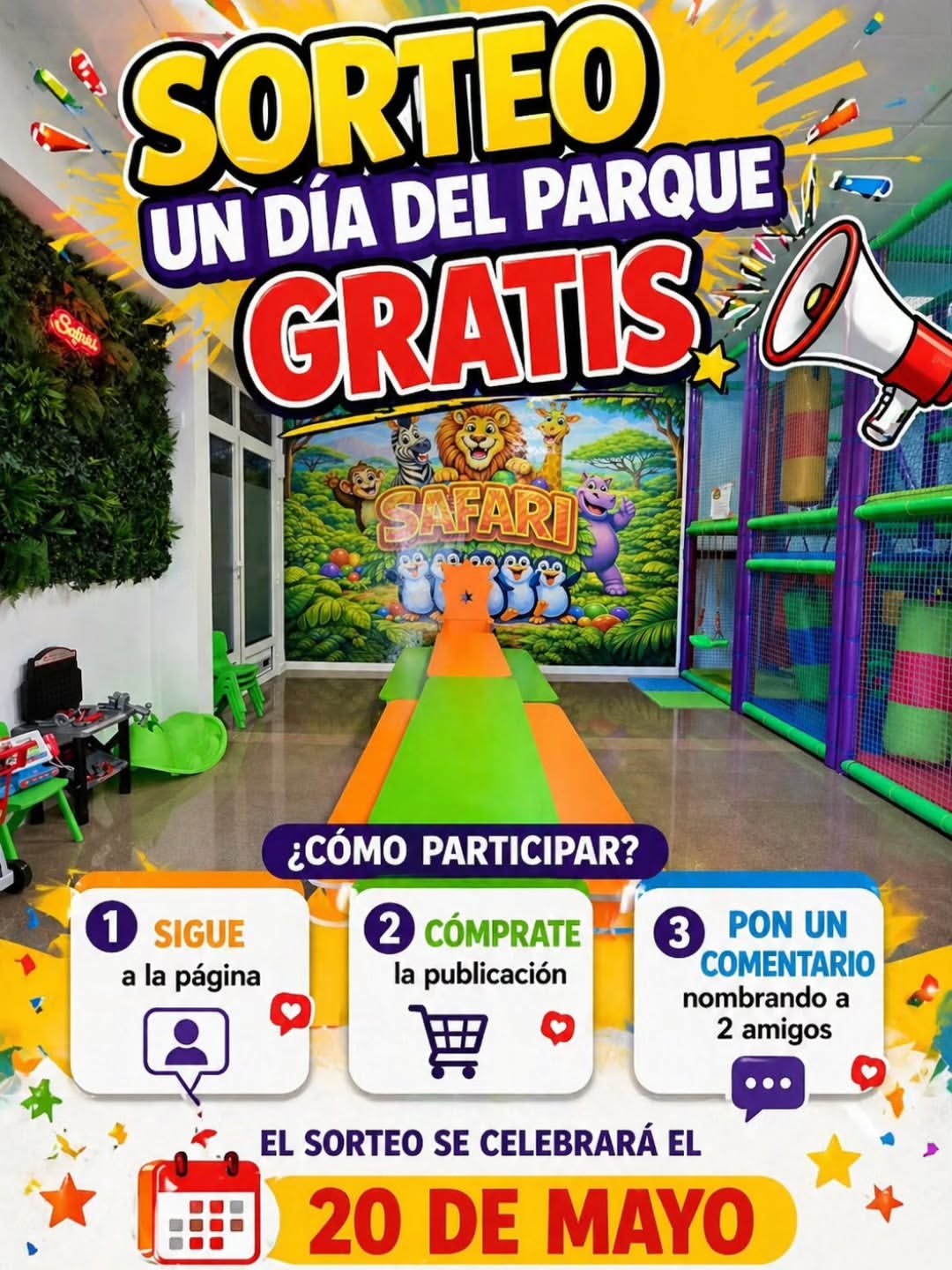 Imagen de 🎉🦁 ¡SORTEAZO EN SAFARI! 🦁🎉

¿Te imaginas disfr
