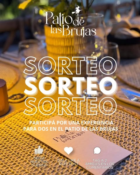 Imagen de ✨ SORTEO ✨

¿Te animás a vivir una noche en el Patio d