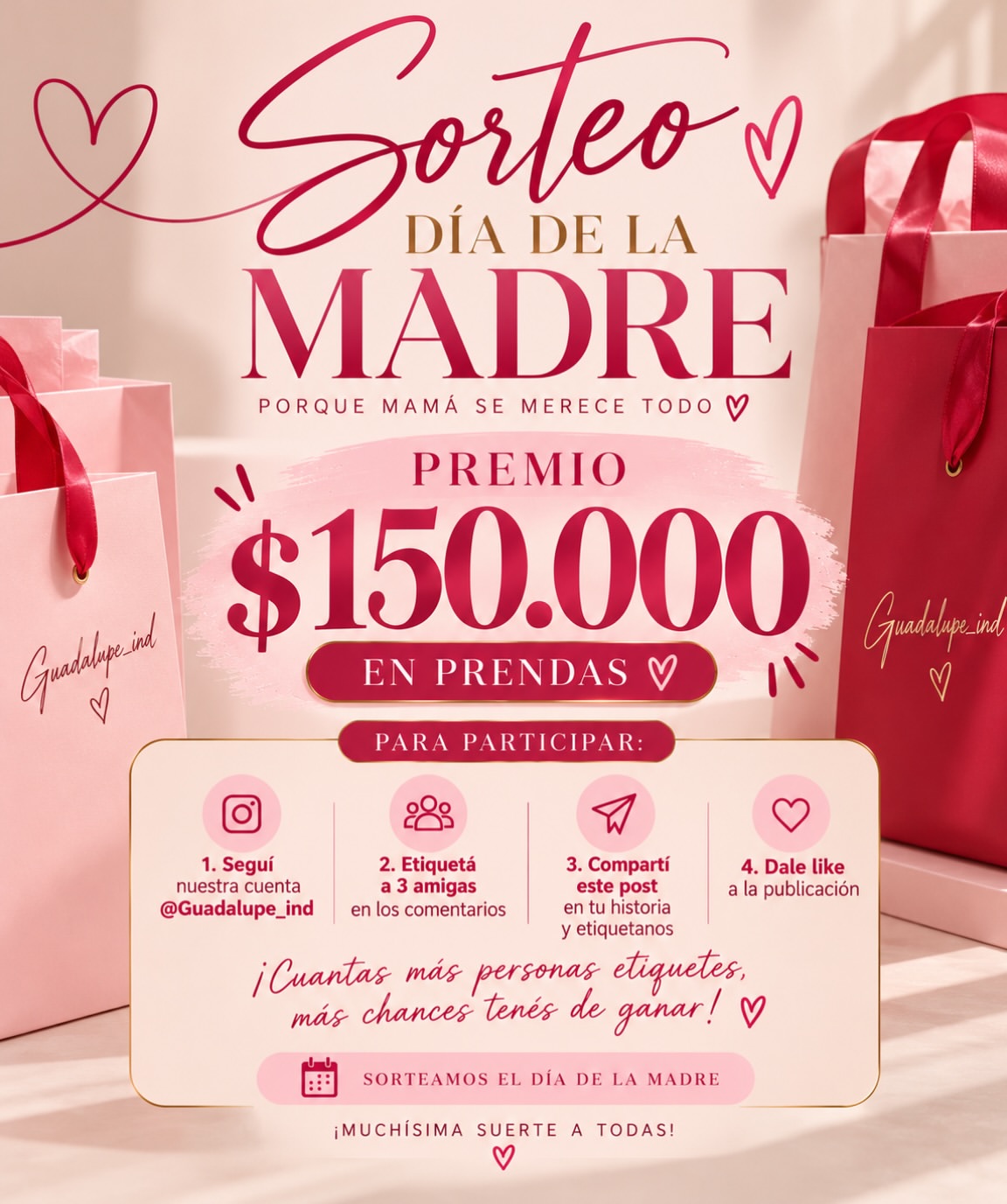 Imagen de 💕🎁 ¡SORTEO DÍA DE LA MADRE! 🎁💕

¡Sorteamos $1