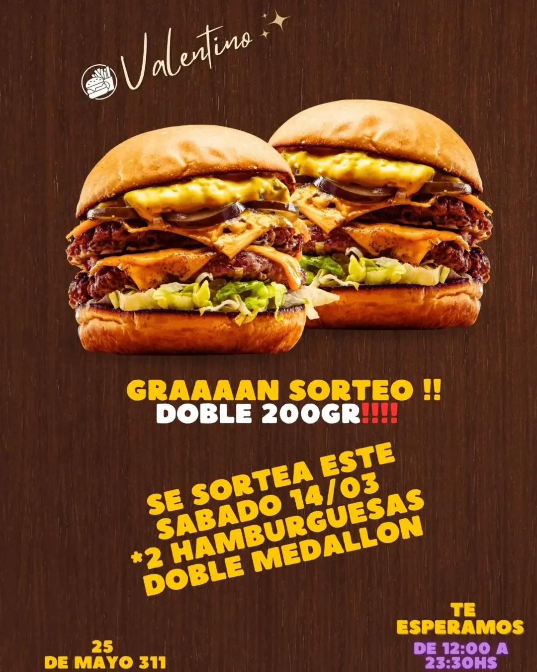 Imagen de 🚨🔥 SORTEO BOMBA 🔥🚨

¿Te imaginás comerte 2 HAM