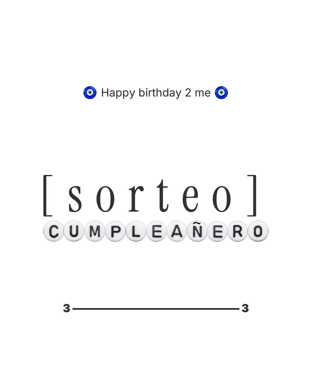 Imagen de HOY ES MI CUMPLEAÑOS Y QUIERO REGALARTE ESTO! 

Sorteo 3/3
