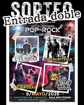 Imagen de 🎸✨ ¡SORTEO PARA LOS AMANTES DEL POP-ROCK DE LOS 90! �