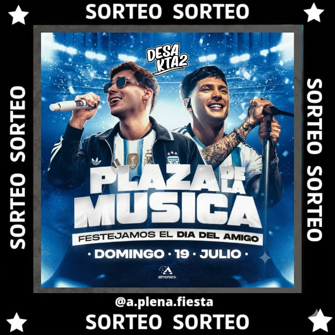 Imagen de SORTEO SORTEO 🇦🇷🇦🇷
- 
🎫ENTRADA DOBLES @desakt