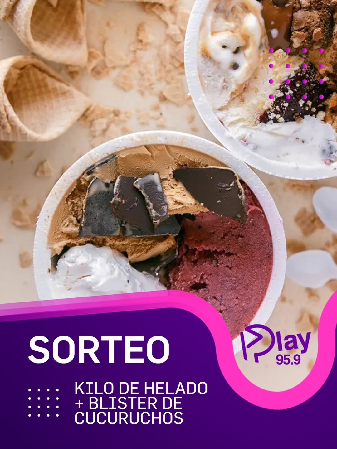 Imagen de #SORTEO

Te regalamos 1 Kg de Helado + Blíster de Cucurucho