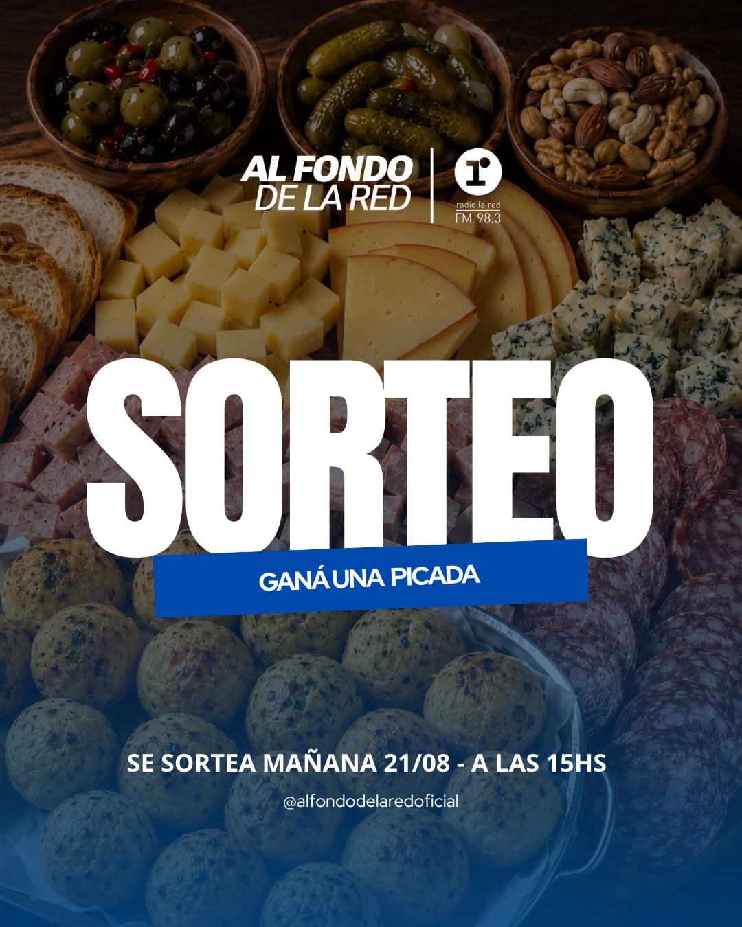 Imagen de 🎉 ¡SORTEO EN RADIO LA RED! ⚽🧀

¿Querés disfrutar 