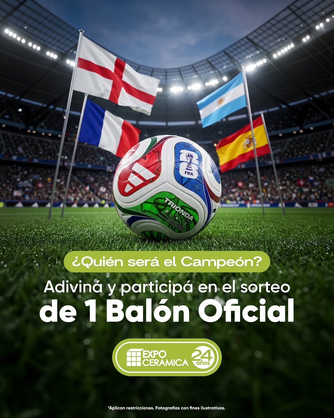 Imagen de ¡La gran quiniela llegó a ExpoCerámica! 🌎⚽️
¿Cuá