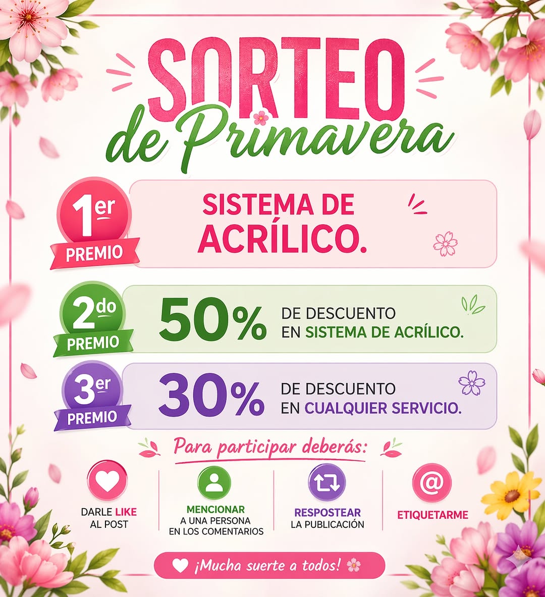 Imagen de 🌸✨ ¡SORTEO DE PRIMAVERA! ✨🌸

Porque ustedes se me