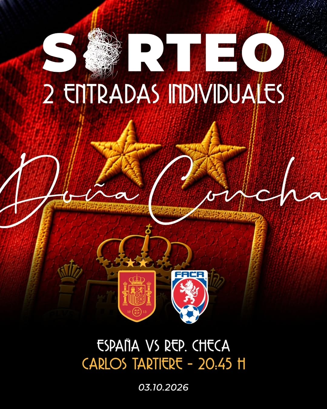 Imagen de 🇪🇸⚽ ¡SORTEO! 2 ENTRADAS PARA VER A LA SELECCIÓN ES