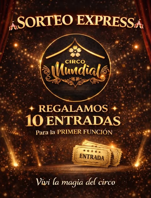 Imagen de 🎪 ¡SORTEO IMPERDIBLE! 🎪

🎟️ Regalamos 10 entrada