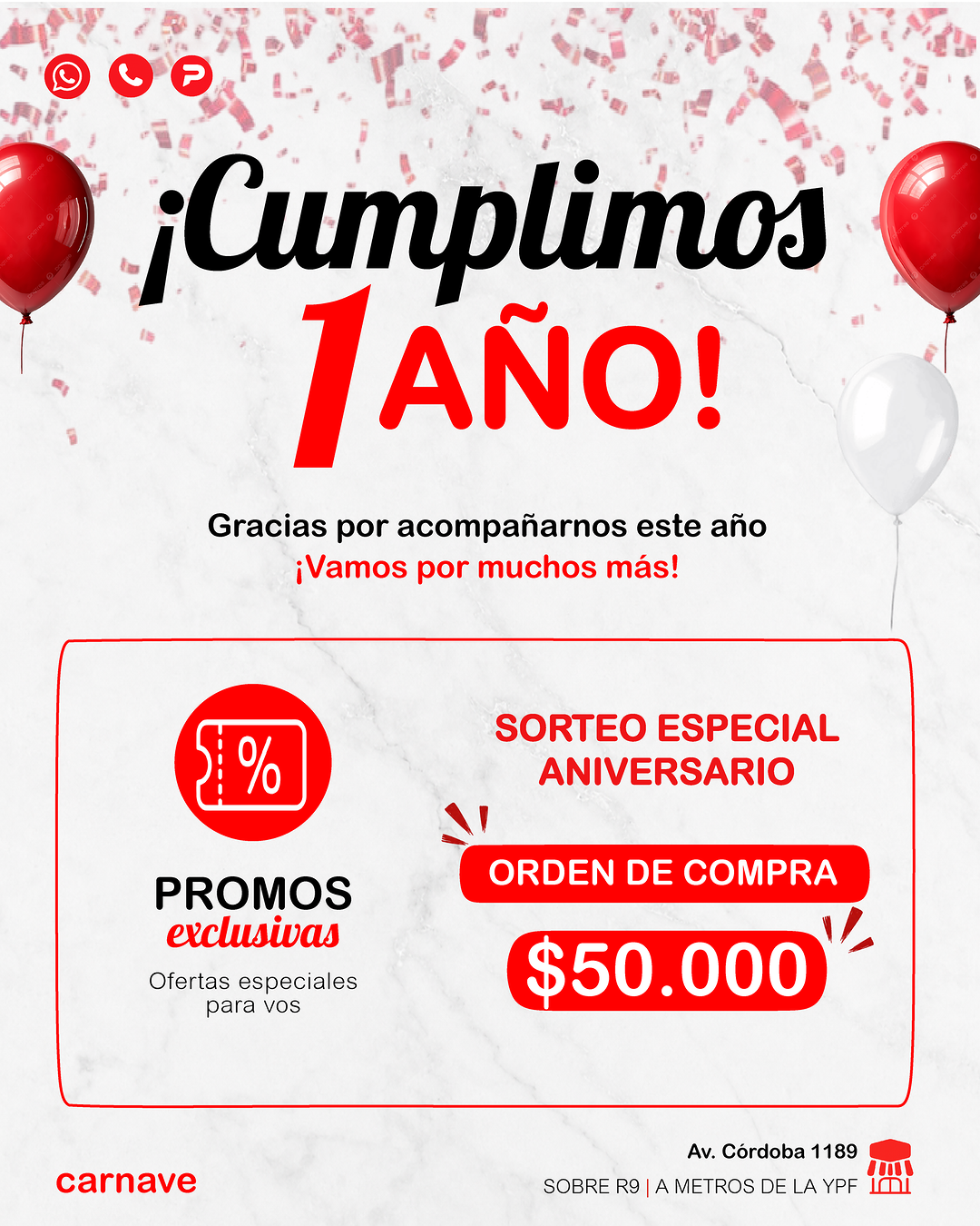 Imagen de 🎉🥳 ¡CUMPLIMOS 1 AÑO EN CARNAVE FUNES! 🥳🎉

¡Y 